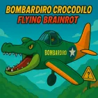 Bombardiro Crocodilo Flying Brainrot is a unique obstacle-dodging arcade game where you will control a crocodile plane to fly through dangerous mountains and cliffs. The game brings a sense of drama, challenges reflexes and record-breaking fun with each takeoff.