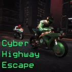 Cyber Highway Escape puts you in the middle of a high-speed race through a dazzling neon-lit futuristic city.