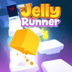Jelly Runner is a casual endless runner game where you control an adorable jelly character jumping across floating ice platforms and conquering the longest distance possible.