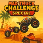 Mad Truck Challenge Special is an extremely attractive action racing game combined with combat, where 