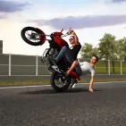 Moto Wheelie 3D is a motorcycle game focused on wheelie skills and the player's throttle control.