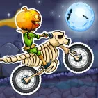 Moto X3M Spooky Land is a Halloween-themed stunt racing game. Each circuit has strange obstacles that test your driving skills. Players have to sprint at great speeds, jump over dangerous jumps, escape lethal traps, and go through dark, scary sights.