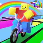 Rainbow Obby is a bright and fun game where you have to get through a tough obstacle course in a rainbow-colored world. You have to jump, bounce, or handle the platformer perfectly to get through hundreds of levels that test your speed, reflexes, and patience until you reach the top.