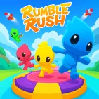 Rumble Rush is a multiplayer obstacle racing game with a lot of chaos and speed. The colorful tracks are constantly full of surprises. A jump, a dodge, or a well-timed acceleration might change the course of the race.