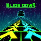 Slide Down is an incredibly addictive 3D endless runner game where players control a neon ball rolling across challenging rooftops.