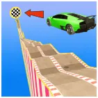 In the racing game SLIPPERY SLOPE, you have to be able to move rapidly and stay balanced on every slide. The hills that hang between the clouds test your driving skills from the very first second. A single error might end the race.