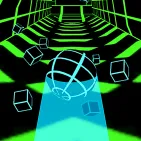 Slope Game is an extremely attractive 3D endless runner game where players control a ball rolling endlessly on a bright neon slope full of traps. The game offers fast paced, highly precise reflexes and a constant feeling of excitement as you try to go further, surpassing your own record after each fall off the slope.