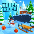Slope Rider is a high-speed endless runner-style snowboarding game that takes you down treacherous winter slopes. The game opens up a vast snowy world where quick reflexes and skillful control skills are the key to surviving as long as possible.