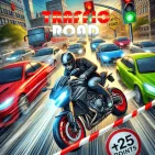 Traffic Road is a high-speed motorcycle game where you glide through crowded traffic in an extremely realistic driver's perspective. Every close dodge, every daring overtake brings bonus points and a great feeling.

