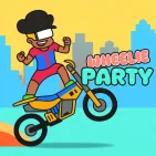 Wheelie Party is an incredibly addictive arcade driving game where players challenge their ability to balance on the front wheel. 