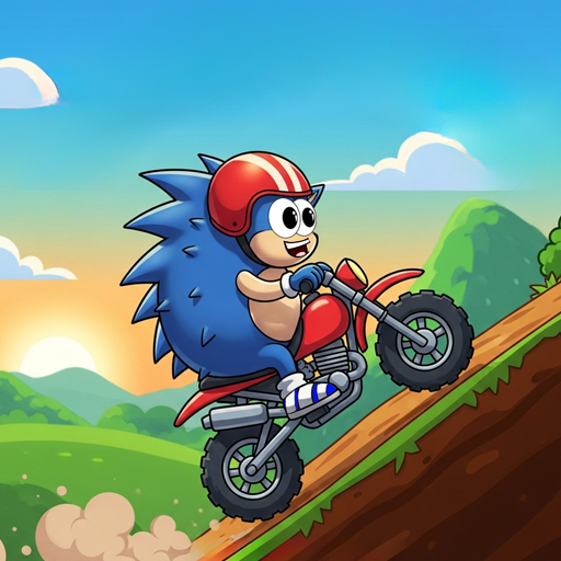 Play game Blue Hedgehog Hill Dash Ride