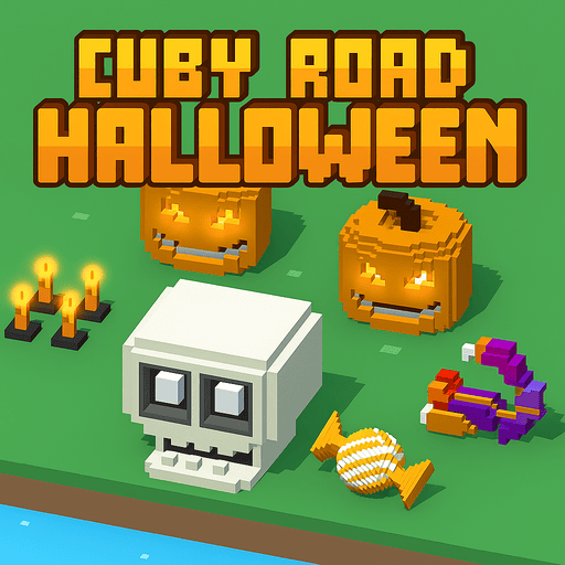 Play game Cuby Road Halloween